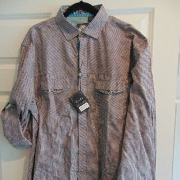 DESIGNER "ENGLISH LAUNDRY"  MEN NEW COTTON SHIRT - Picture 1 of 10